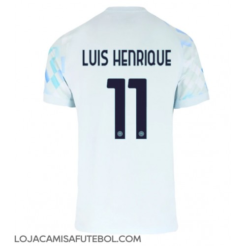 Camisa de Futebol Inter Milan Luis Henrique #11 Equipamento Secundário 2025-26 Manga Curta Camisa de Futebol Inter Milan Luis Henrique #11 Equipamento Secundário 2025-26 Manga Curta